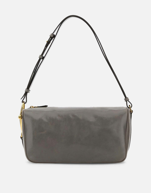Gucci ミディアムグレー レザーショルダーバッグ () IFCHIC.COM