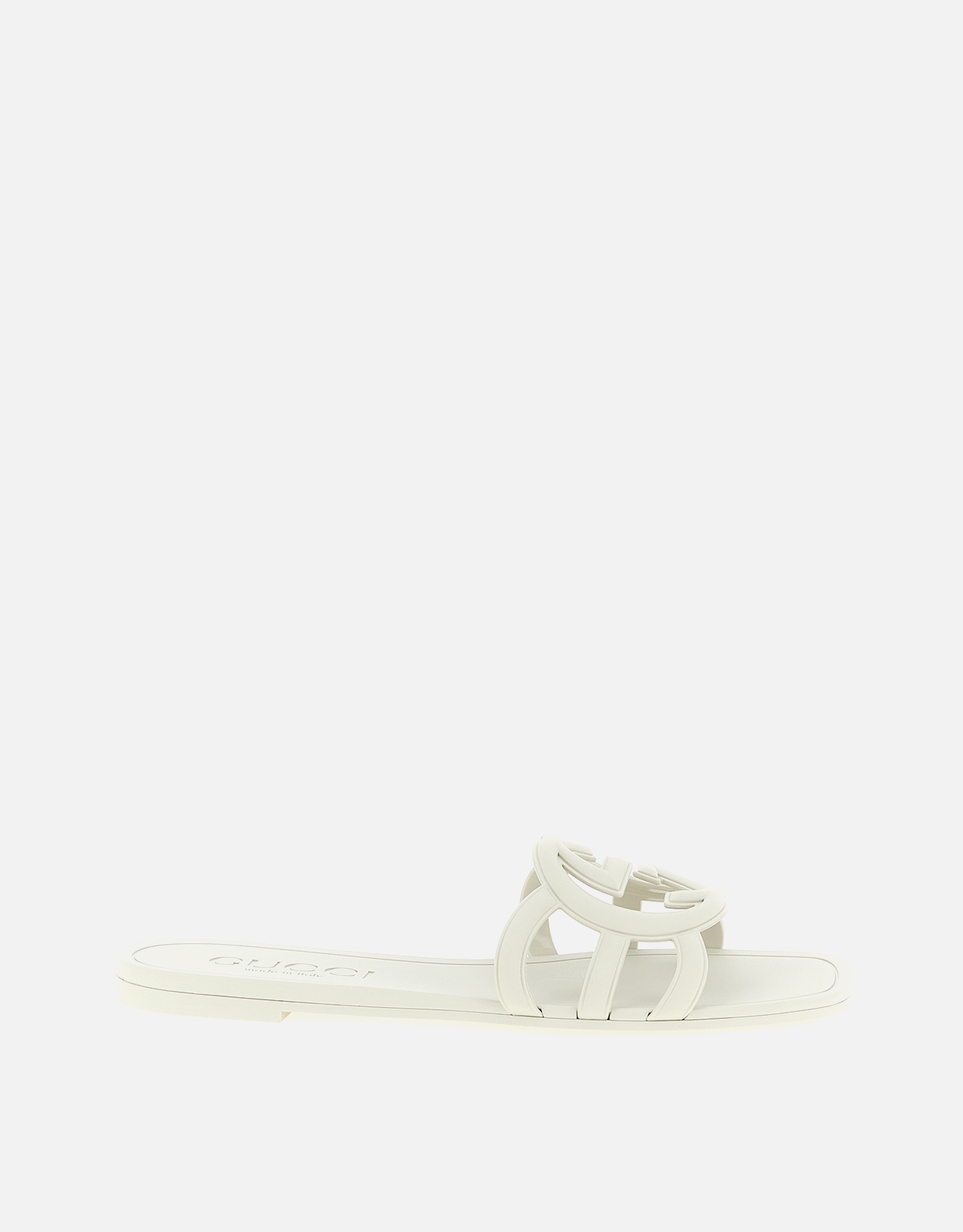 Gucci インターロッキングGラバーフラットスライドサンダル () IFCHIC.COM