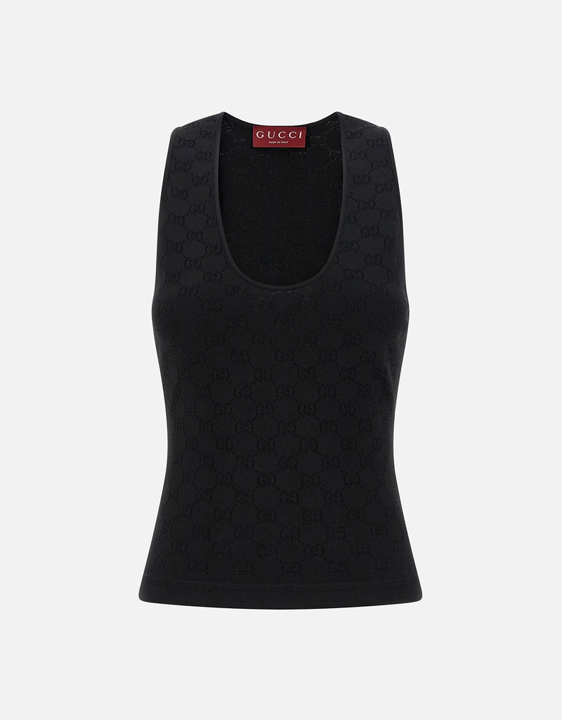 Gucci エラスティックGGジャカードタンクトップ (すべての新品) IFCHIC.COM