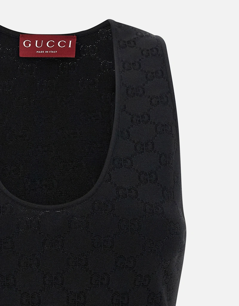 Gucci エラスティックGGジャカードタンクトップ (すべての新品) IFCHIC.COM