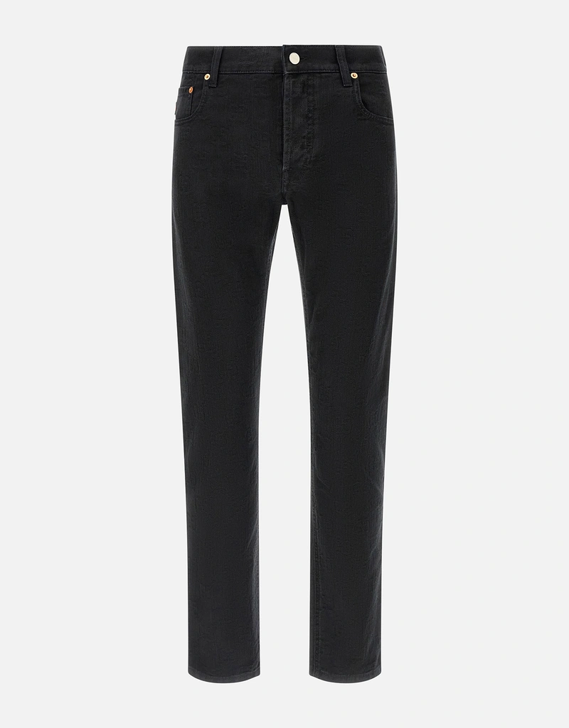 Gucci メンズGGジャカードデニムテーパードパンツ (すべての新品