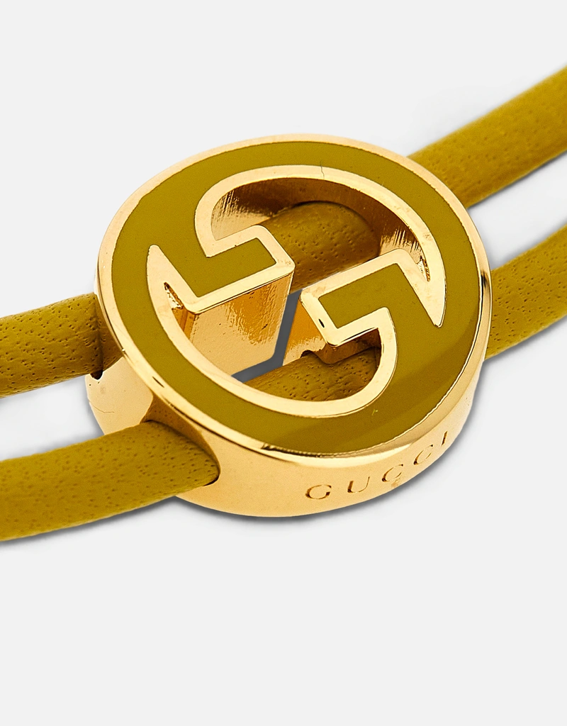 Gucci エナメル製丸型インターロッキングGブレスレット () IFCHIC.COM