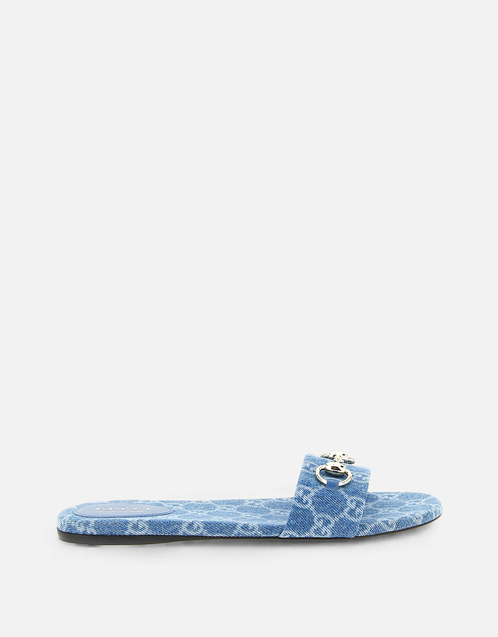 Gucci デニムホースビットスライドサンダル () IFCHIC.COM