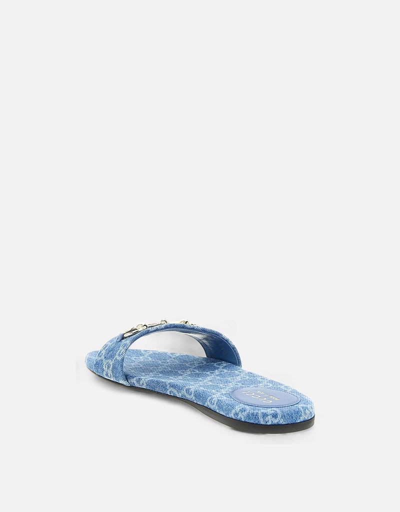 Gucci デニムホースビットスライドサンダル () IFCHIC.COM