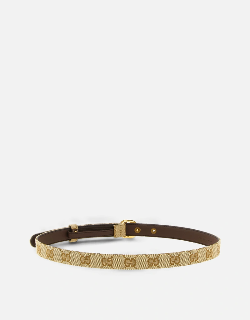 Gucci インターロッキングGバックル付き細ベルト () IFCHIC.COM