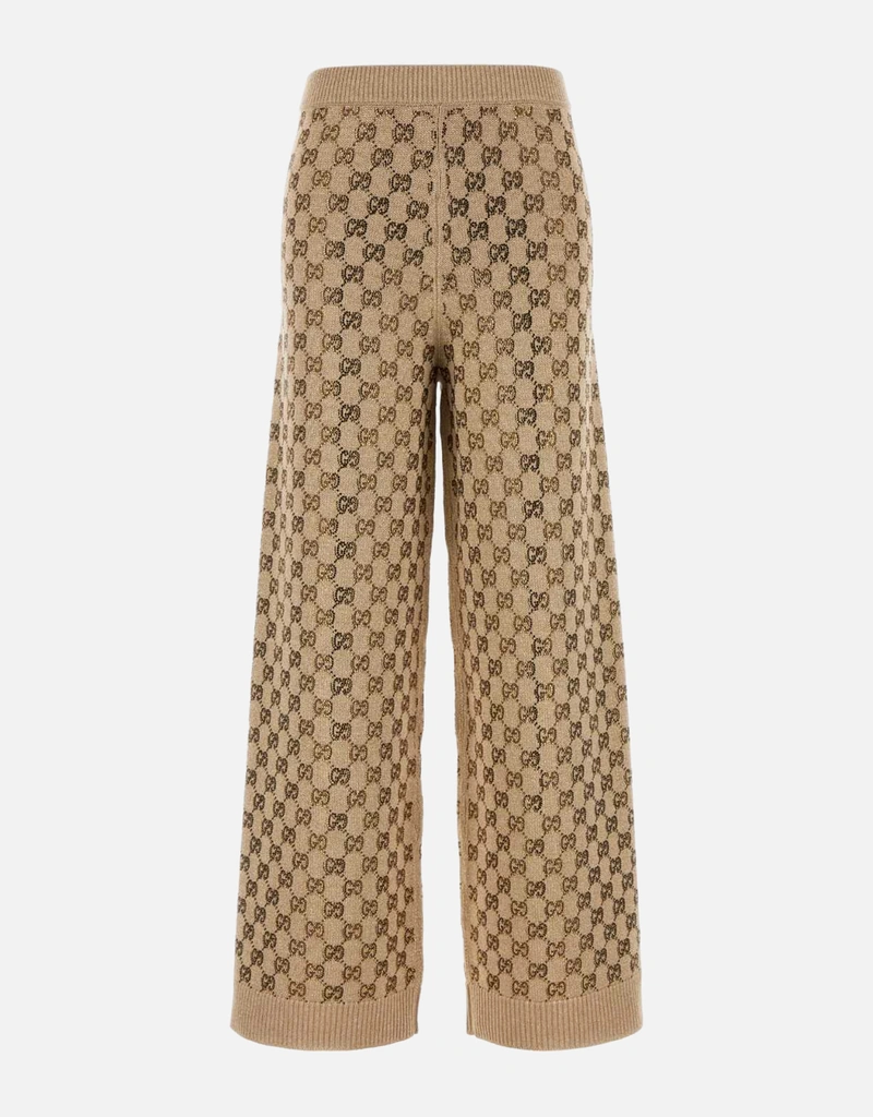 Gucci ウールカシミヤクリスタル付きリラックスパンツ (すべての新品