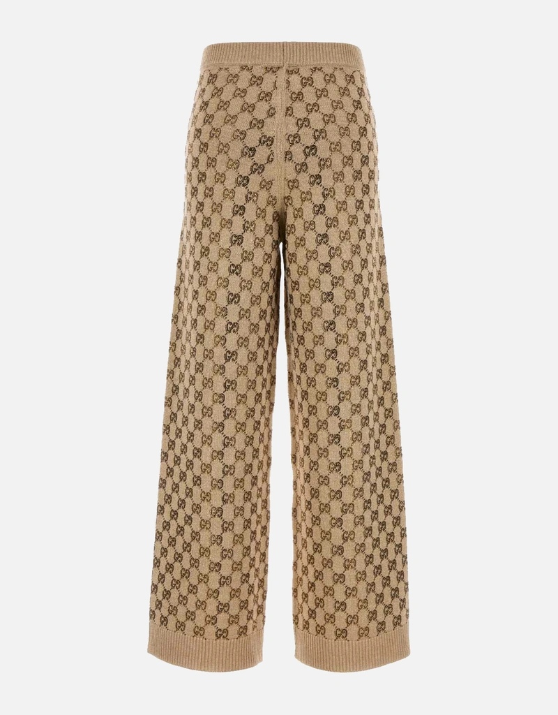 Gucci ウールカシミヤクリスタル付きリラックスパンツ (すべての新品