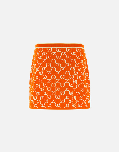 Gucci GGファインコットンジャカードミニスカート (すべての新品