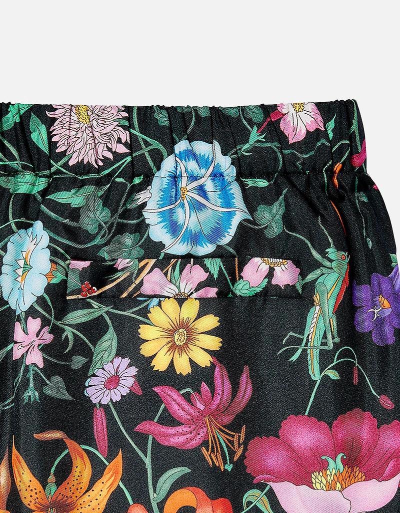 Gucci プリントシルクツイルパンツ (パンツ) IFCHIC.COM