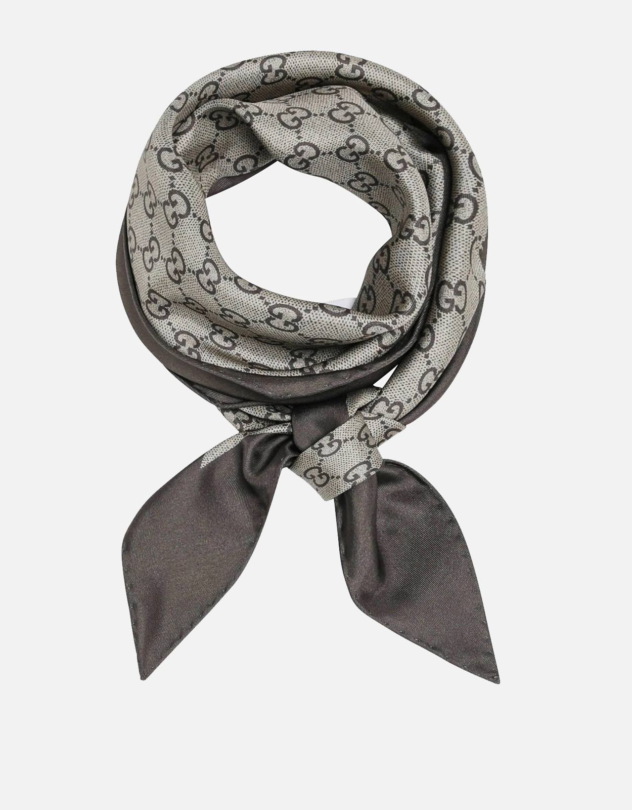 GUCCI　シルク100％　スカーフ Gucci プリントシルクツイルダイヤモンドスカーフ (スカーフ) IFCHIC.COM