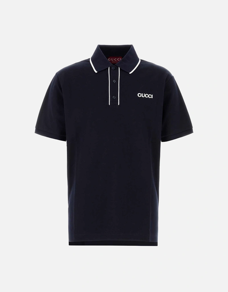 Gucci メンズストレッチコットンピケポロシャツ (すべての新品) IFCHIC.COM