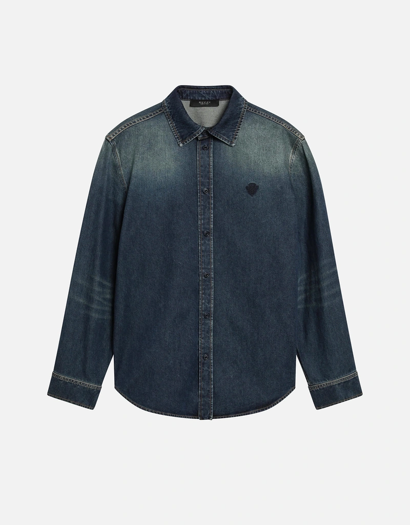 Gucci メンズデニムシャツ (トップス) IFCHIC.COM Gucci メンズデニムシャツ (トップス) IFCHIC.COM