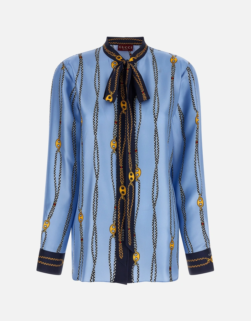 【GUCCI】美品　ケン・スコット プリントシルクシャツ Gucci プリント シルクツイル シャツ (すべての新品) IFCHIC.COM