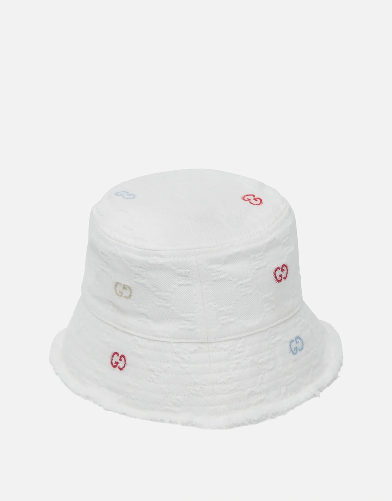 Gucci Kids キッズ GG コットン バケットハット (すべての新品) IFCHIC.COM