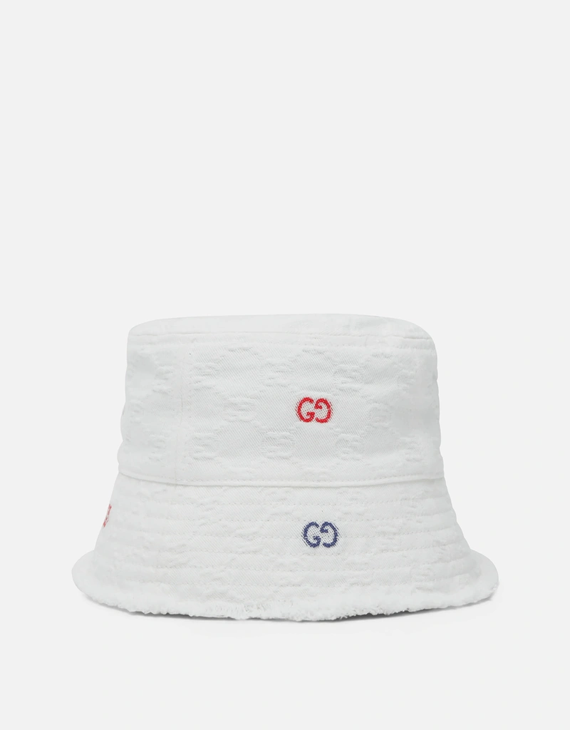 Gucci Kids キッズ GG コットン バケットハット (すべての新品) IFCHIC.COM
