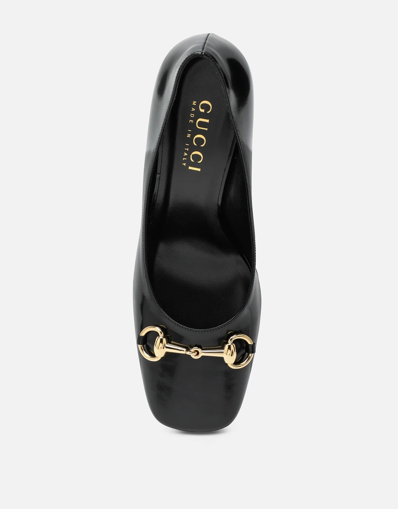 Gucci Signora レザー スクエアトゥ パンプス (すべての新品) IFCHIC.COM