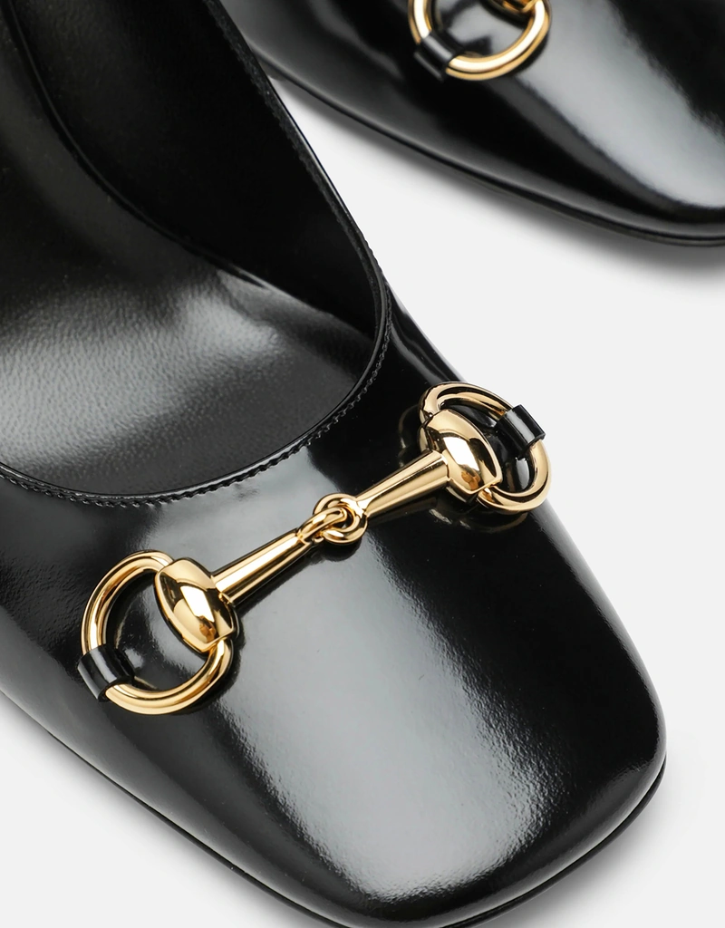 Gucci Signora レザー スクエアトゥ パンプス (すべての新品) IFCHIC.COM