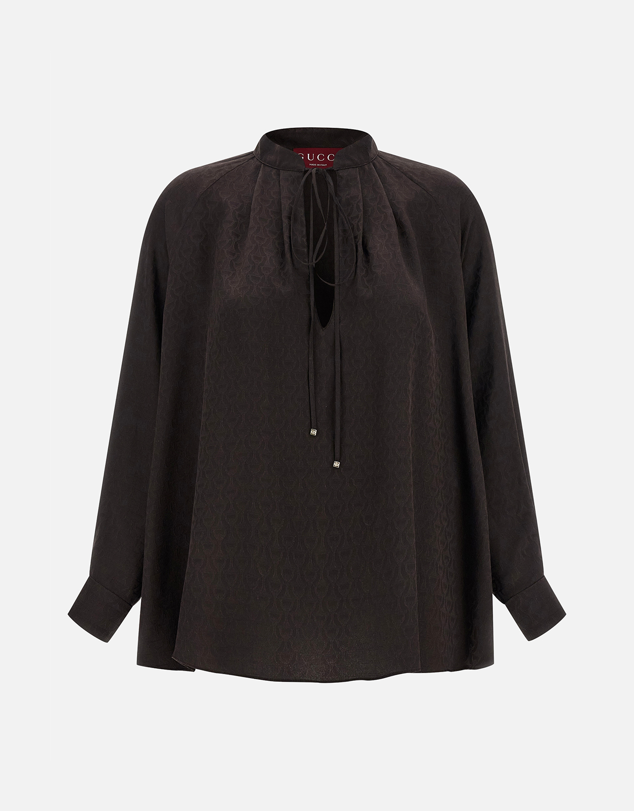 Gucci Morsetto シルク ジャカード シャツ (すべての新品) IFCHIC.COM