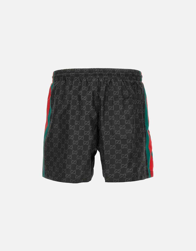 Gucci メンズ GG プリント ナイロン スイムショーツ (すべての新品
