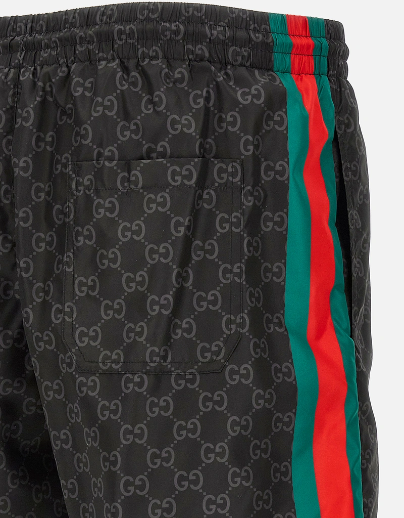 Gucci メンズ GG プリント ナイロン スイムショーツ (すべての新品