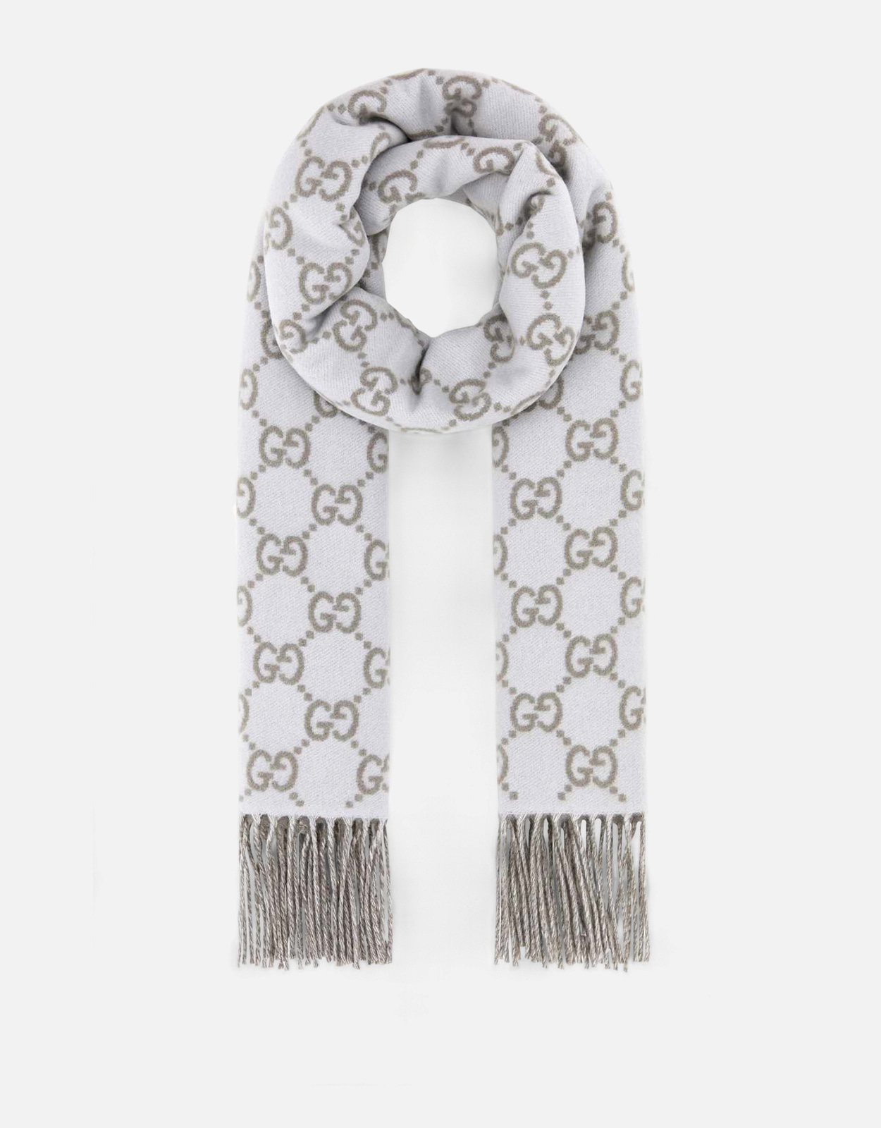 GUCCI ホワイト スカーフ ロゴ入り　koki さん専用 Gucci スカーフ | アクセサリ 新作・セール | IFCHIC ジャパン公式サイト