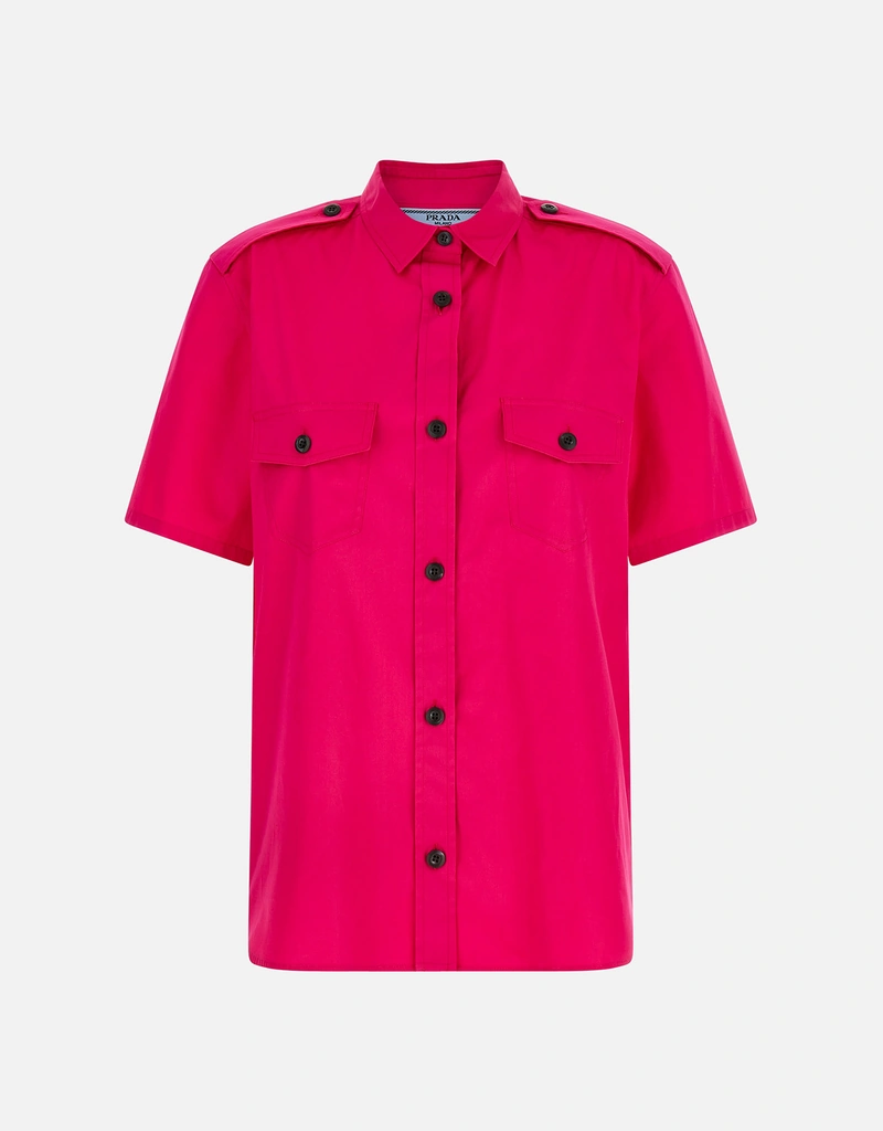 Prada コットンポプリンシャツ (すべての新品) IFCHIC.COM