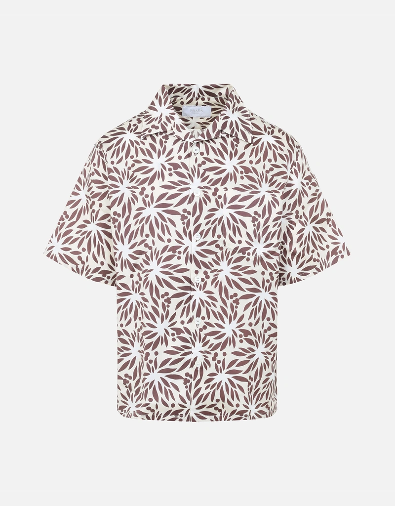 Prada メンズコットンシルクシャツ (すべての新品) IFCHIC.COM