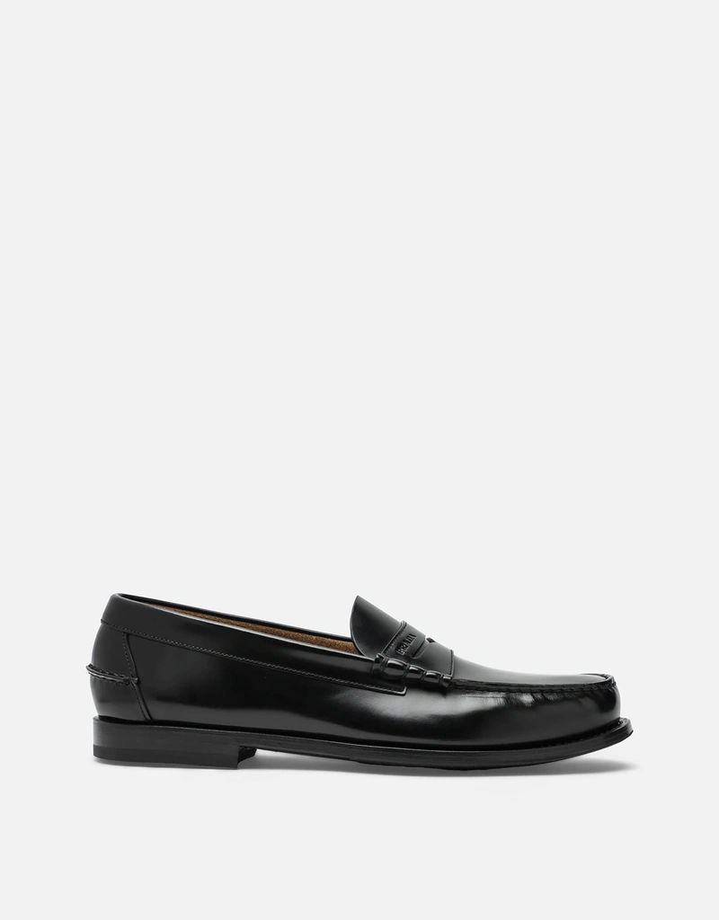 Prada ブラッシュドレザー ローファー (すべての新品) IFCHIC.COM