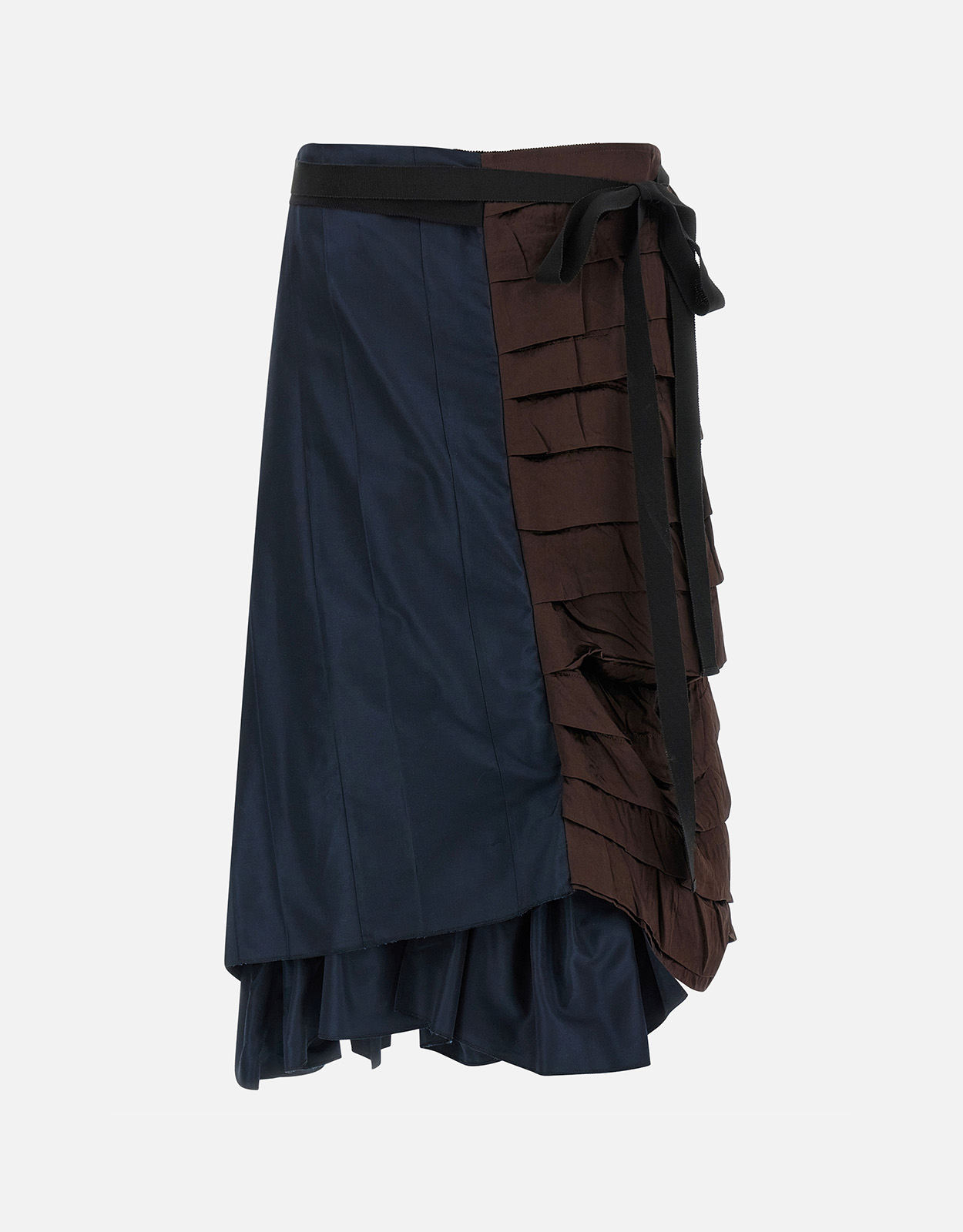 Prada フェイルパッチワークミディスカート (すべての新品) IFCHIC.COM