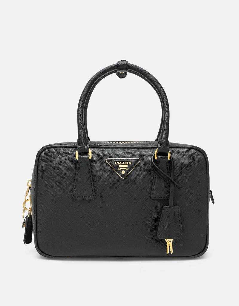 Prada サフィアーノレザー トップハンドルバッグ (トップス) IFCHIC.COM