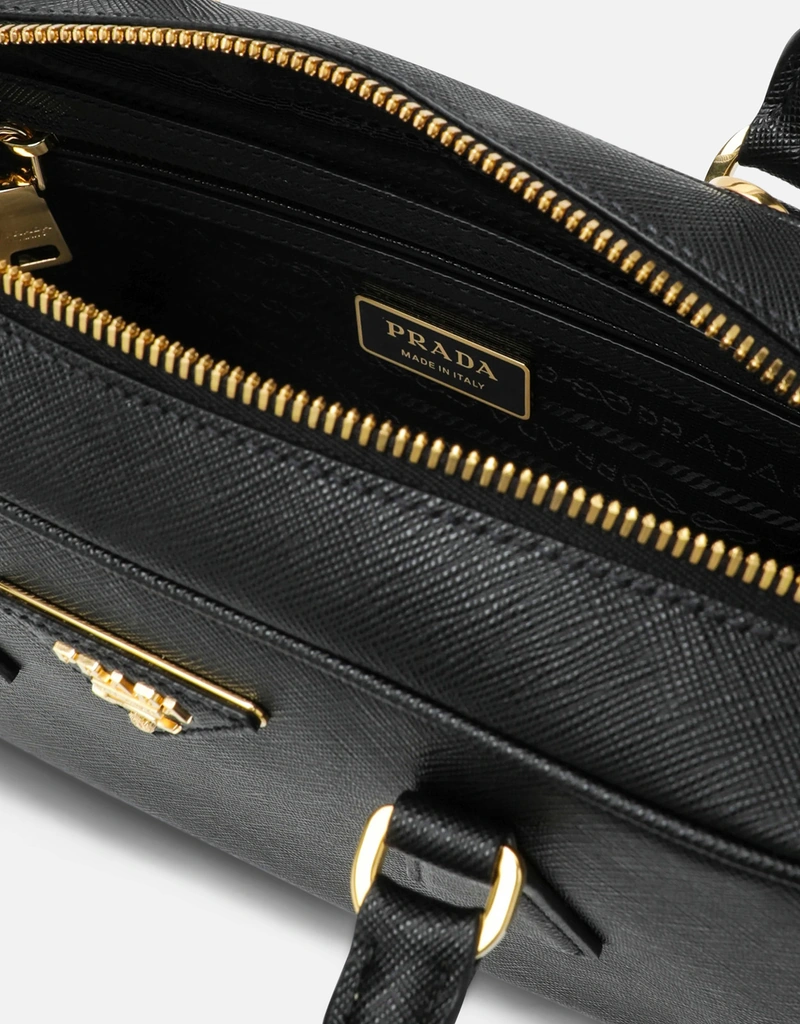 Prada サフィアーノレザー トップハンドルバッグ (トップス) IFCHIC.COM