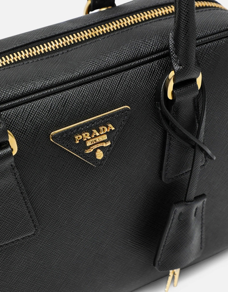 Prada サフィアーノレザー トップハンドルバッグ (トップス) IFCHIC.COM