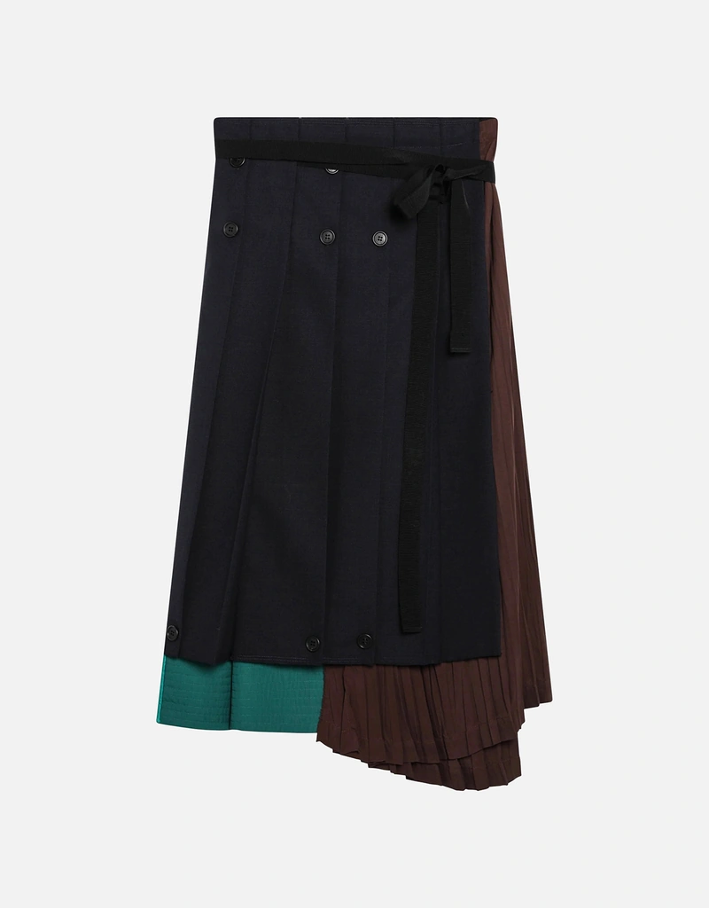 Prada レディース アシンメトリー パッチワーク バージンウール