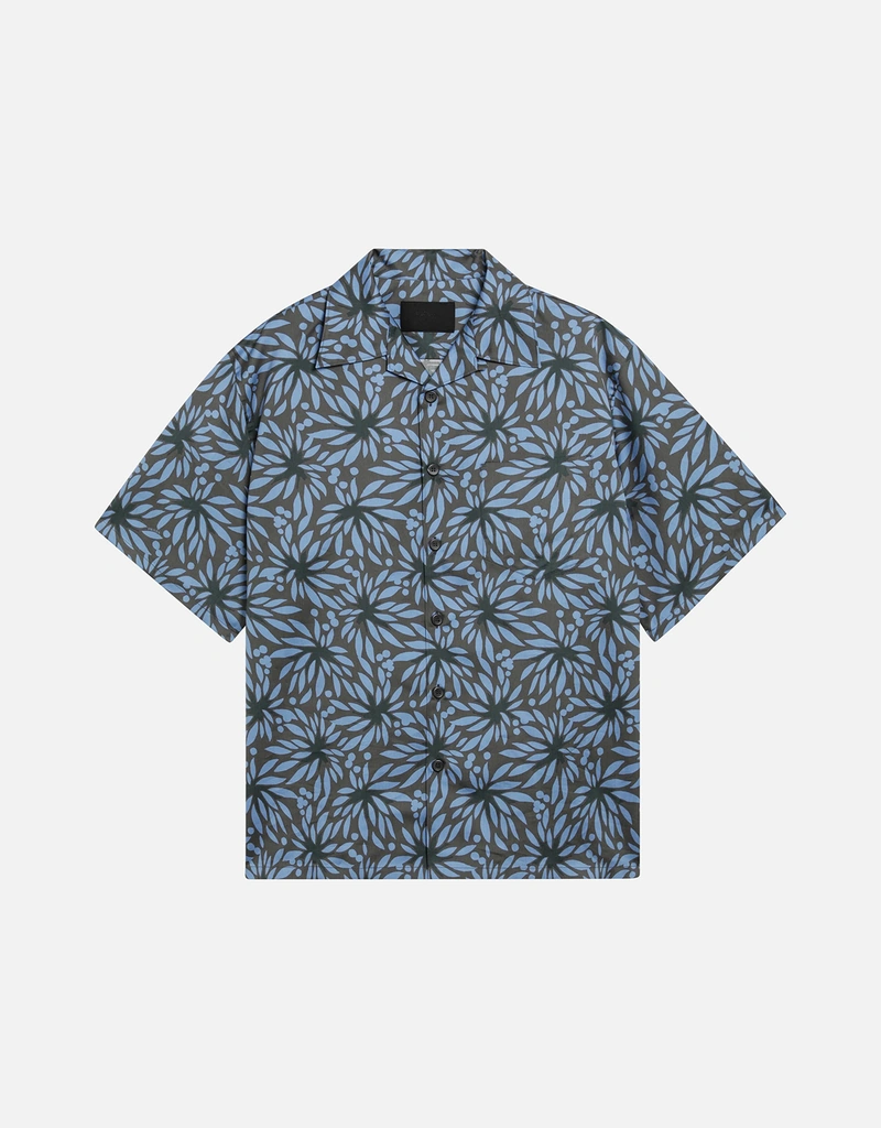 Prada Printed Cotton Bowling Shirt (トップス) IFCHIC.COM