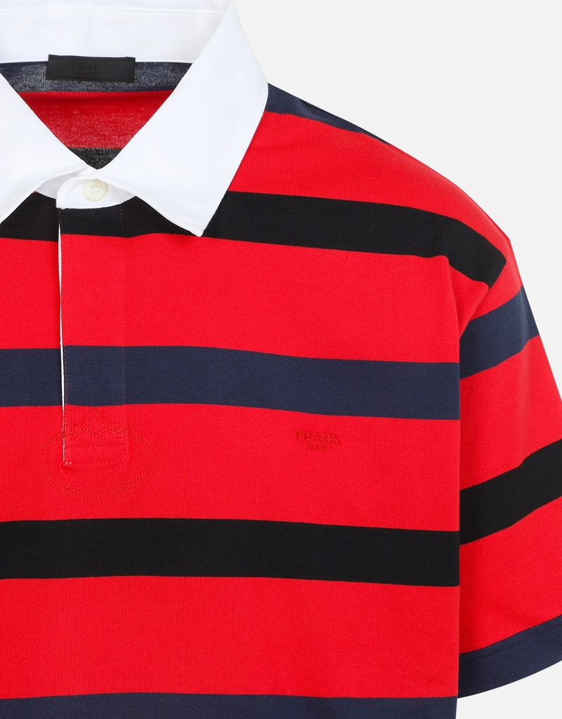 Prada メンズ コットン 半袖 ポロシャツ (すべての新品) IFCHIC.COM