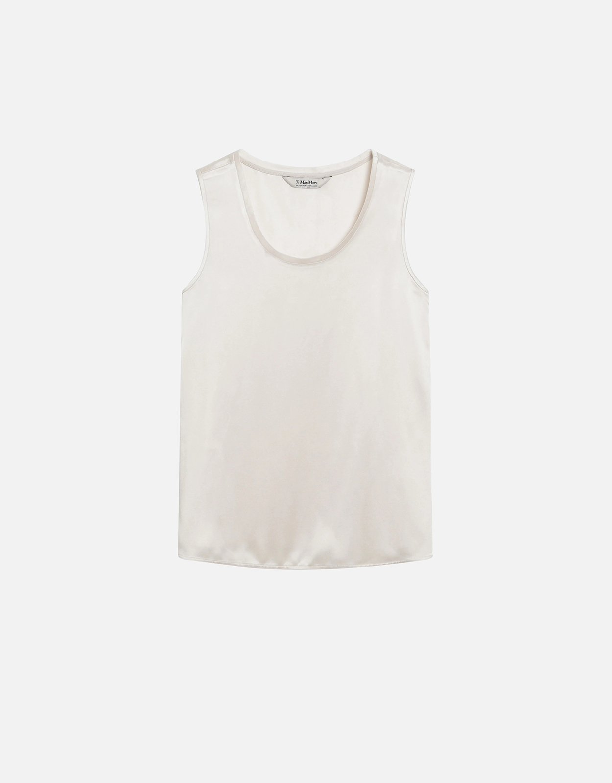 'S Max Mara Satin Top Viscose Short Sleeve Top - IT 38