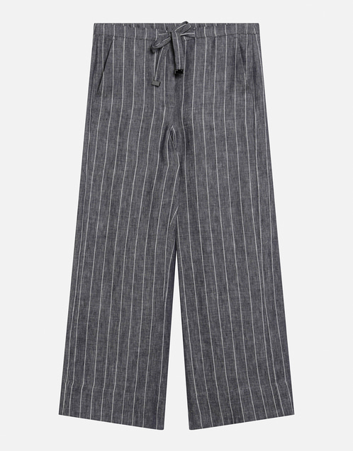 【Ma-chan★】美品♡セオリー ストライプリネン風ウール パンツスーツ S Max Mara リネンストライプパンツ (パンツ) IFCHIC.COM