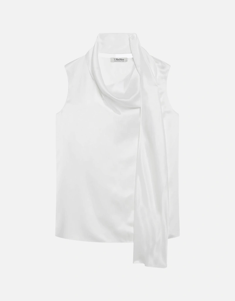 S Max Mara シルクサテントップ (トップス) IFCHIC.COM