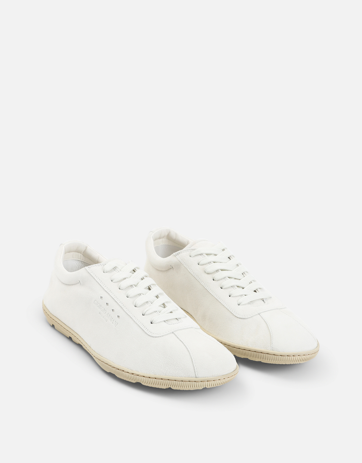 Giorgio Armani メンズスエード折りたたみスニーカー (すべての新品