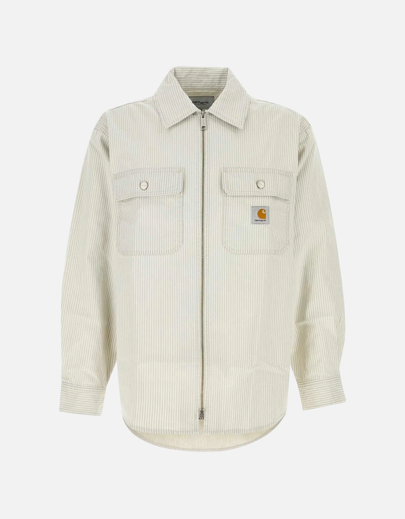 Carhartt Wip メンズ Mercer コットン ストライプ シャツジャケット