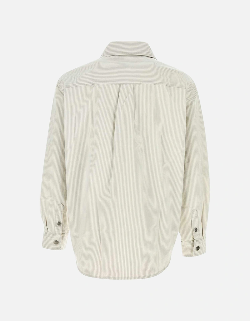 Carhartt Wip メンズ Mercer コットン ストライプ シャツジャケット