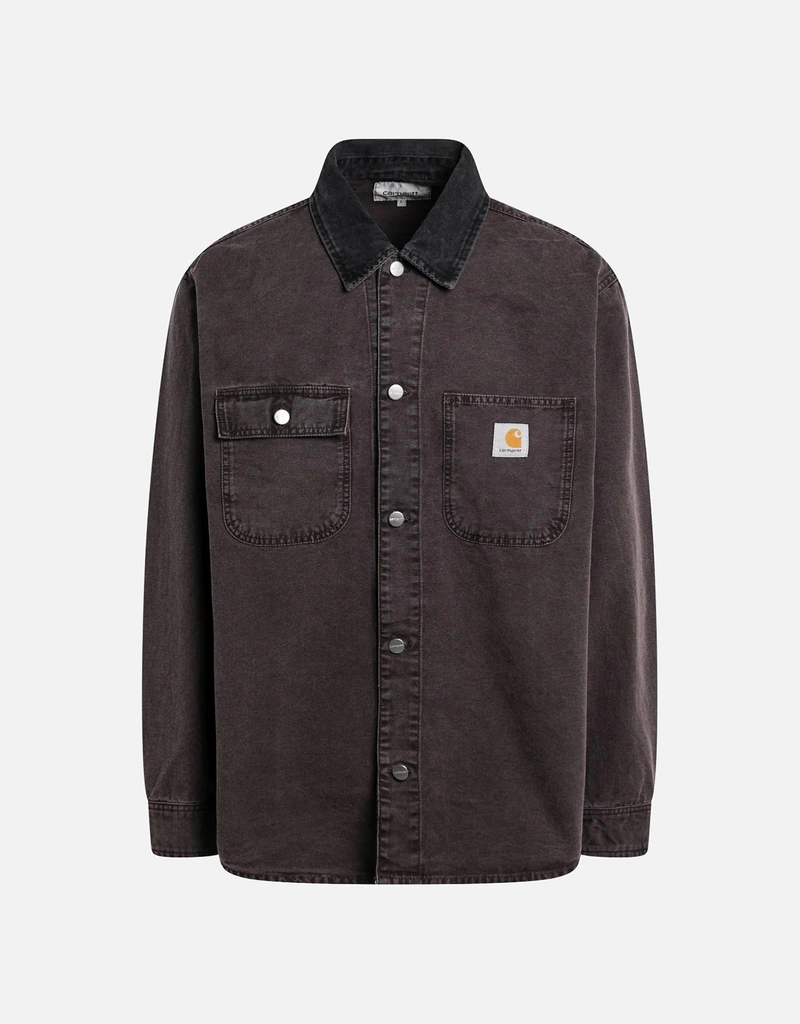 Carhartt Wip メンズ Mitch 綿シャツジャケット ブラック (すべての