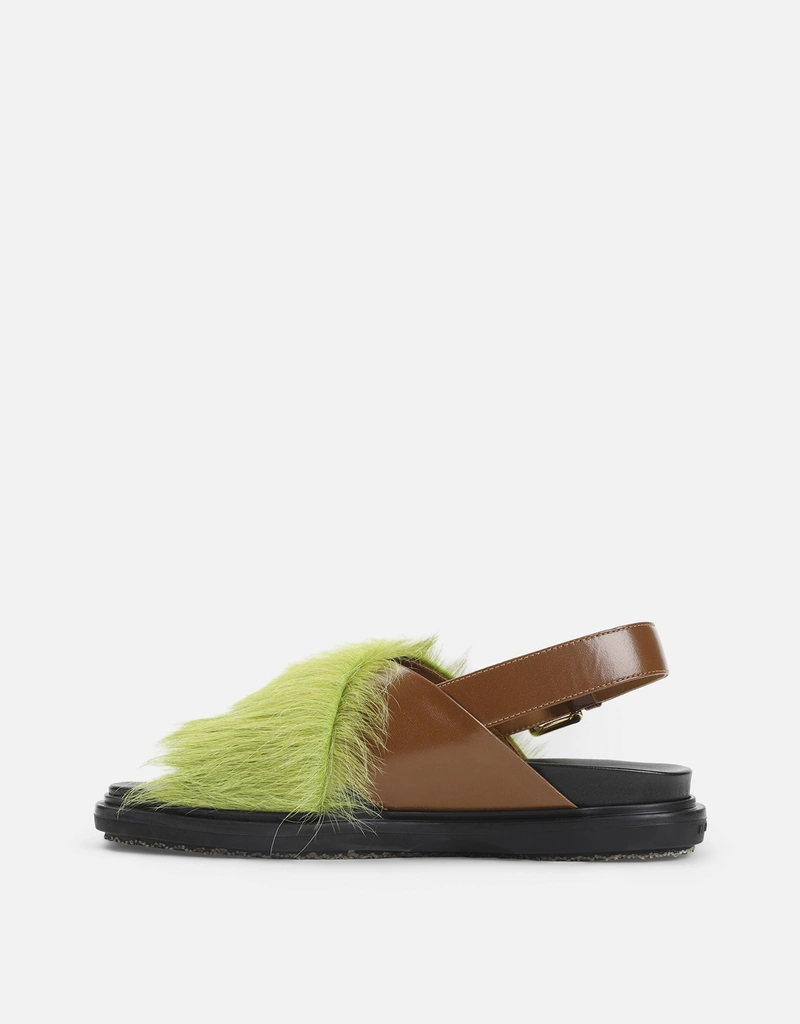 Marni フスベットレザーサンダル (すべての新品,シューズ) IFCHIC.COM