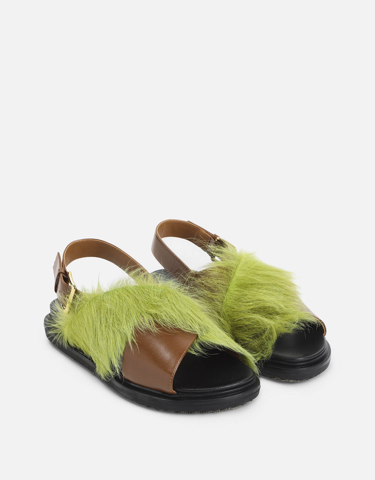 MARNI ミュール フスベッドレザーサンダル Marni フスベットレザーサンダル (すべての新品,シューズ) IFCHIC.COM