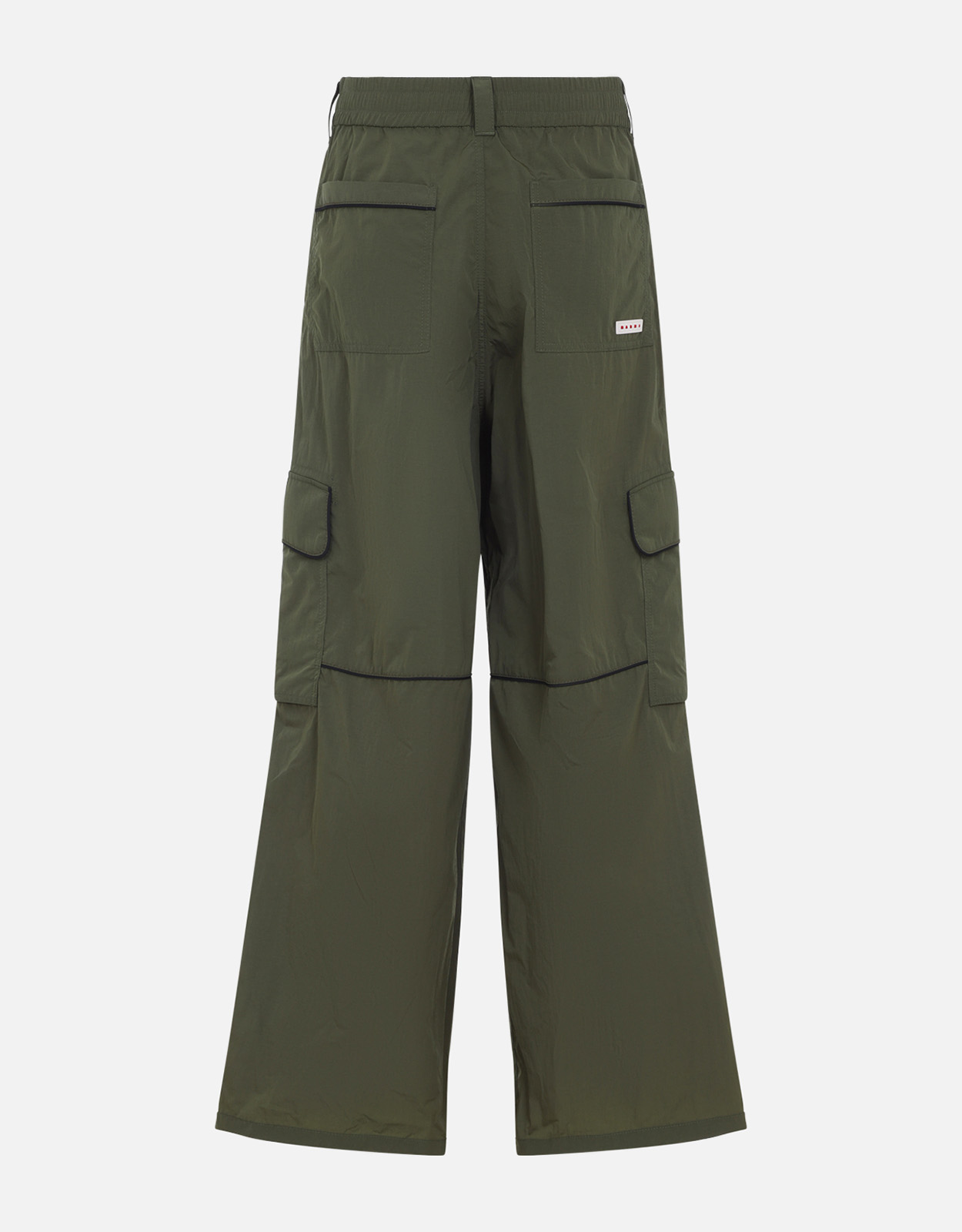 Marni メンズディープブルーナイロンコントラストパイピングカーゴ