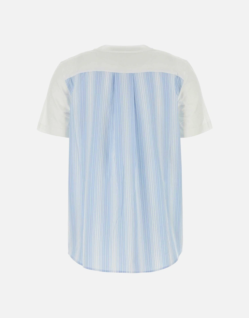 Marni ポプリンバック付きホワイトコットンTシャツ (すべての新品