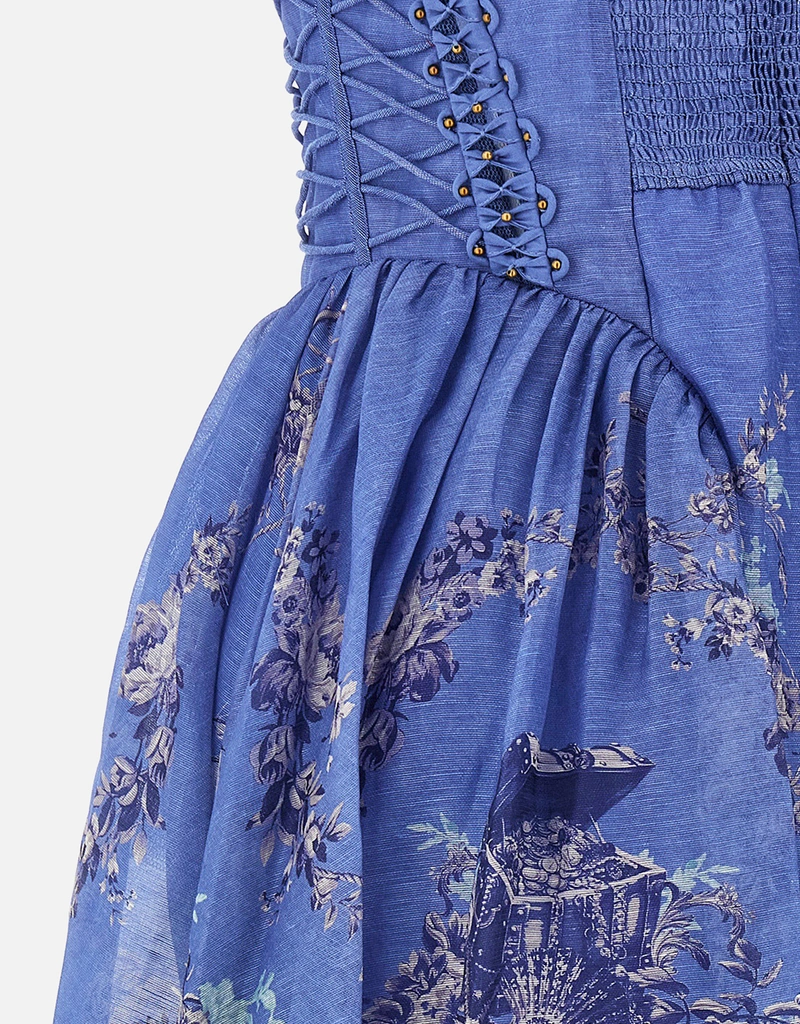 Zimmermann Rebellion Silk Linen Beaded Midi Dress (All New In) IFCHIC.COM