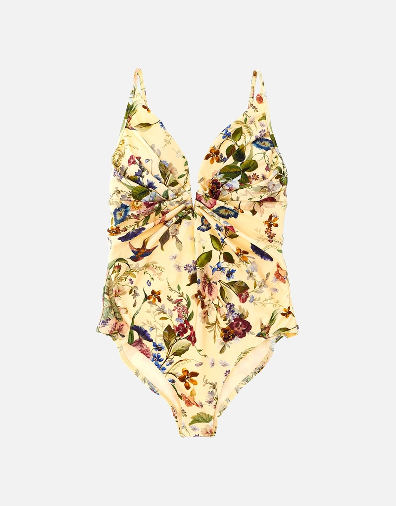 Zimmermann Patience タック入りプランジワンピース水着 (すべての新品