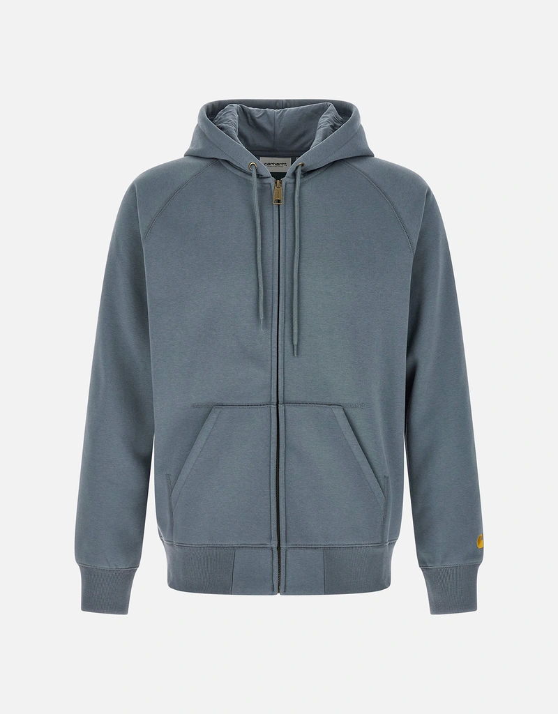 Carhartt Wip メンズチェイスポリコットン刷毛ジップアップスウェット