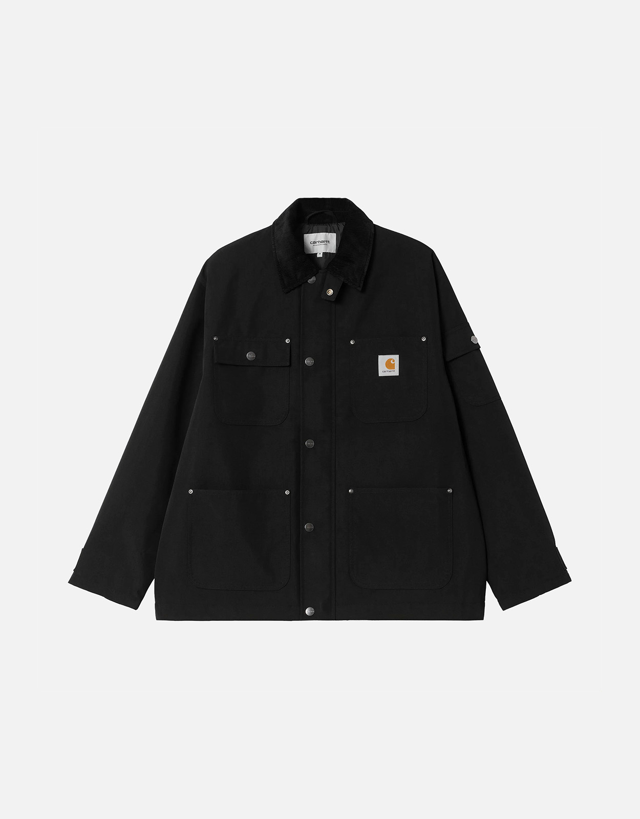 Carhartt Wip ブラックナイロンシャツジャケット (すべての新品